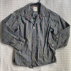 Boys Striped Blue Shirt